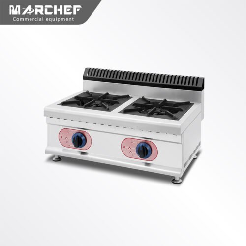 MARCHEF tabletop commercial two burners gas stove GB-2T