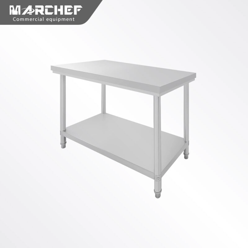 Marchef Stainless Round Tube Work Table Without Splash Sw-6071