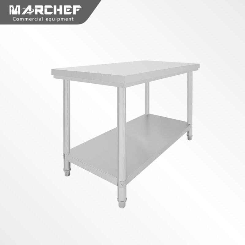 Marchef Stainless Round Tube Work Table Without Splash Sw-6071