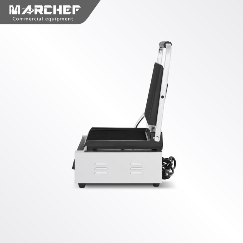 Marchef Commercial Panini Grill Full Ribbed PG-811A