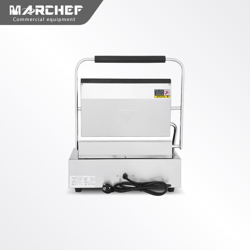 Marchef Commercial Panini Grill Full Ribbed PG-811A