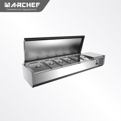 Marchef Gastronomie Pizza dispaly With SS Cover MVRX900/380LID