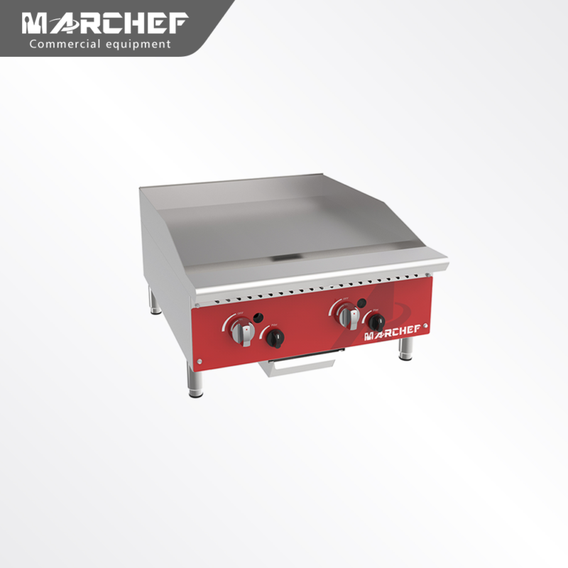 Marchef Commercial Stainless Steel Flat Top plate Gas Griddle MGG24-M