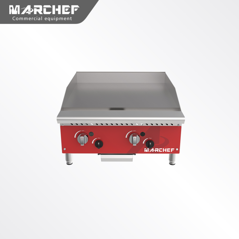 Marchef Commercial Stainless Steel Flat Top plate Gas Griddle MGG24-M