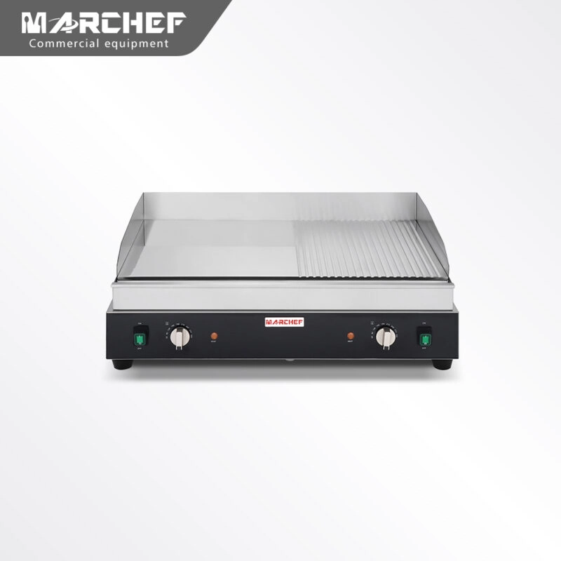 Commercial Chrome Plate Half Ribbed Gas Griddle EGN-720D-2
