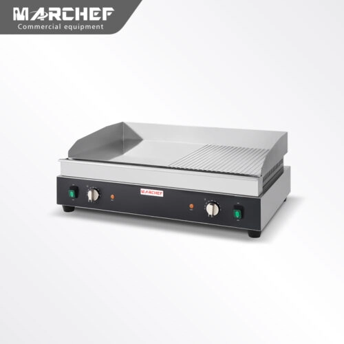 Commercial Chrome Plate Half Ribbed Gas Griddle EGN-720D-2