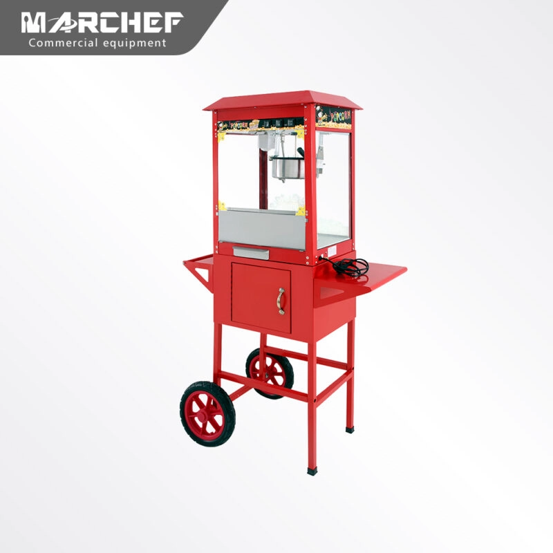 Marchef Electric Commercial Popcorn Machine Cart PC-803