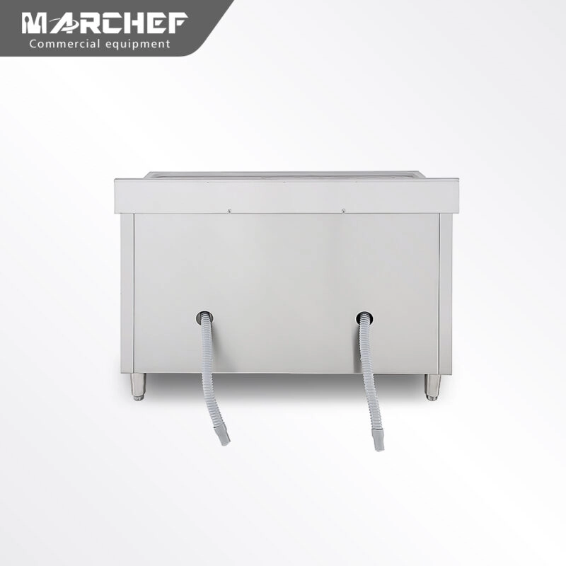 Industrial Kitchen Stainless Steel Double Sink with Cabinet SC-106D