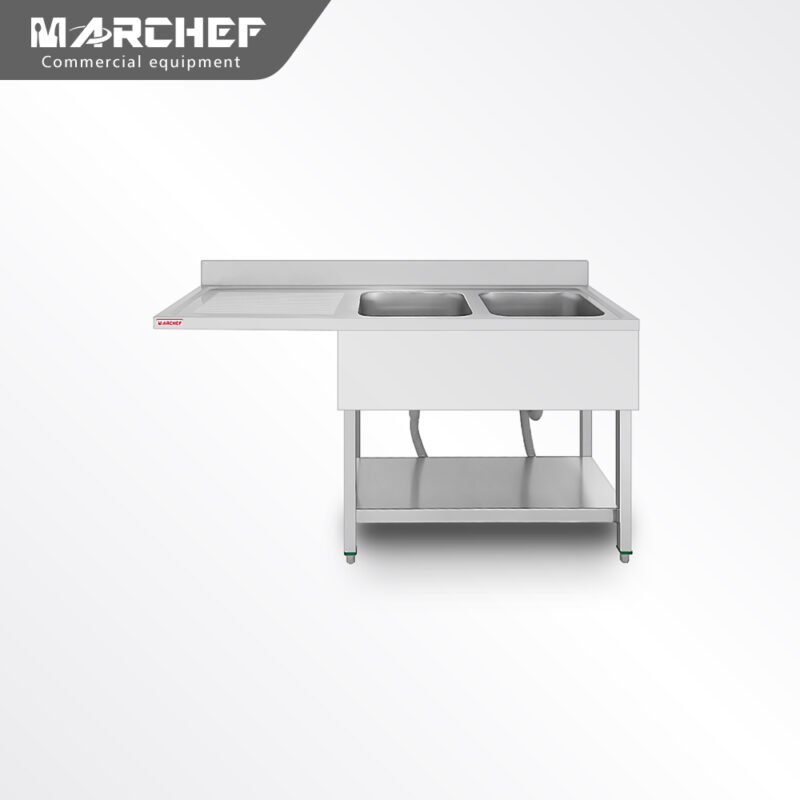 Marchef Commercial Double Sink and Wash Basins SX-146D