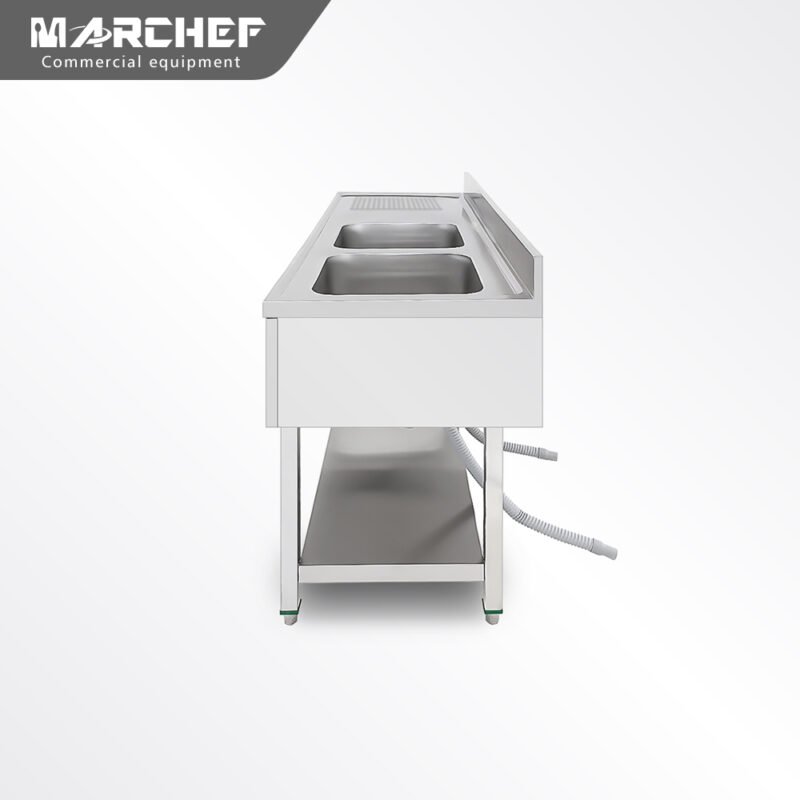 Marchef Commercial Double Sink and Wash Basins SX-146D