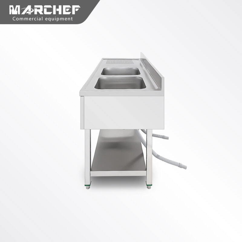 Marchef Commercial Double Sink and Wash Basins SX-146D
