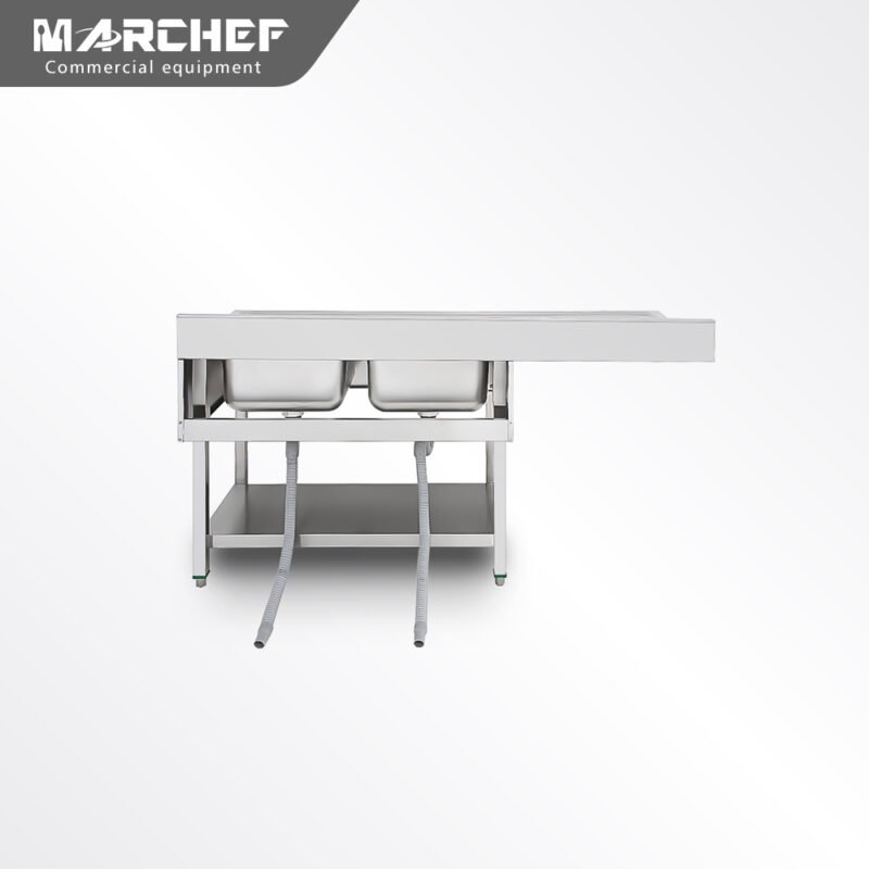 Marchef Commercial Double Sink and Wash Basins SX-146D