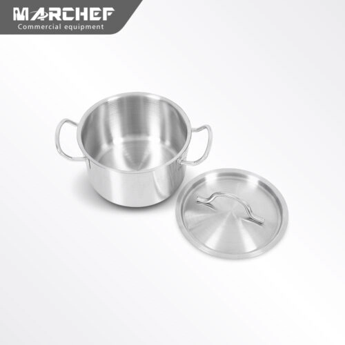 Tall Body Stainless Steel Sauce Pot With Compound Bottom M2837