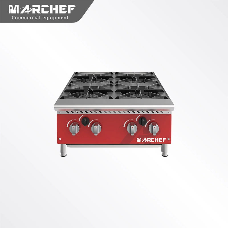 MARCHEF Commercial Cooktops Gas Stove 4 burners gas stove MGB24-M