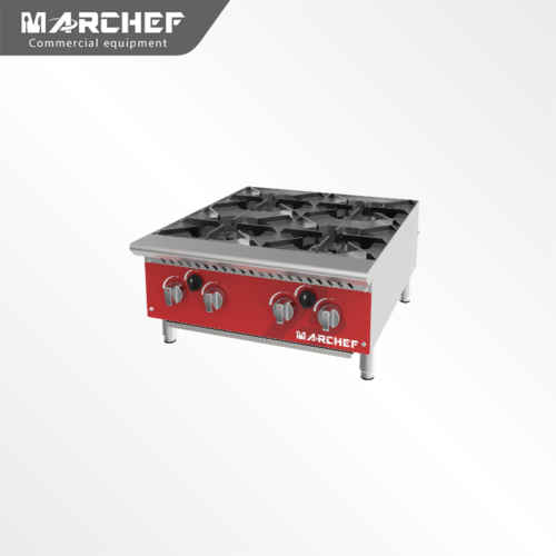 MARCHEF Commercial Cooktops Gas Stove 4 burners gas stove MGB24-M