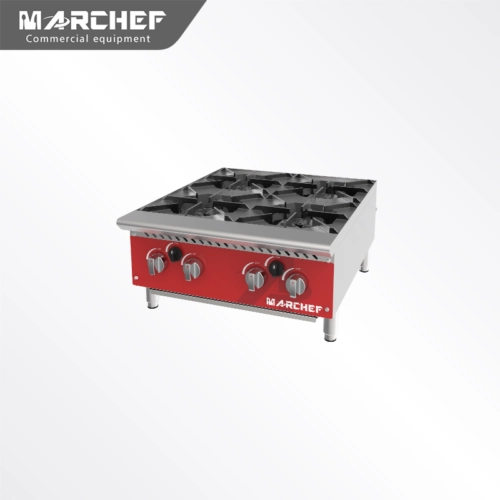 MARCHEF Commercial Cooktops Gas Stove 4 burners gas stove MGB24-M