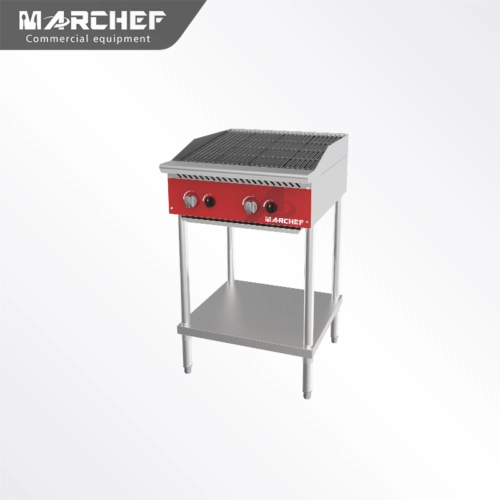 Marchef Commercial Freestanding Gas Steak BBQ Lava Rock Grill MGL24-MF