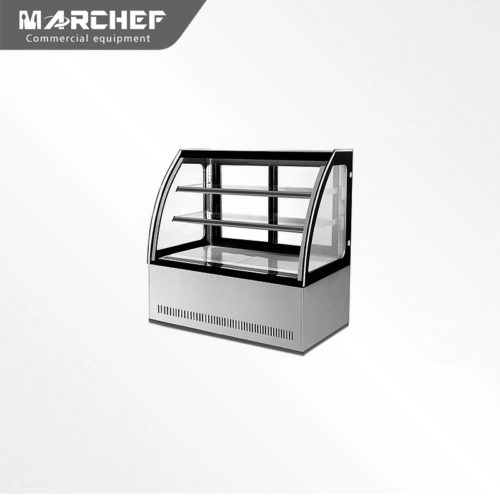 Bakery Stainless Steel Cake Showcase Fridge GN-900C2
