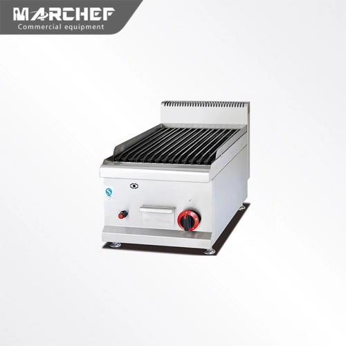 Commercial SS304 Counter Top Gas Lava Rock Grill MF-539
