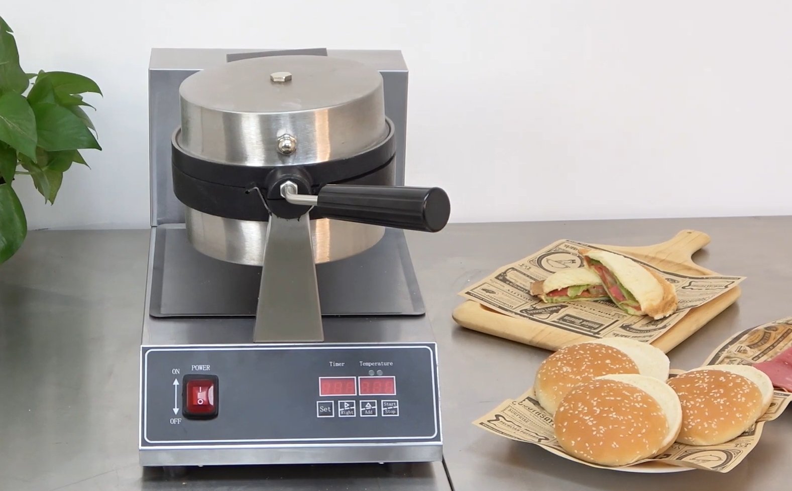 UFO Hamburger Waffle Maker WF-1RH