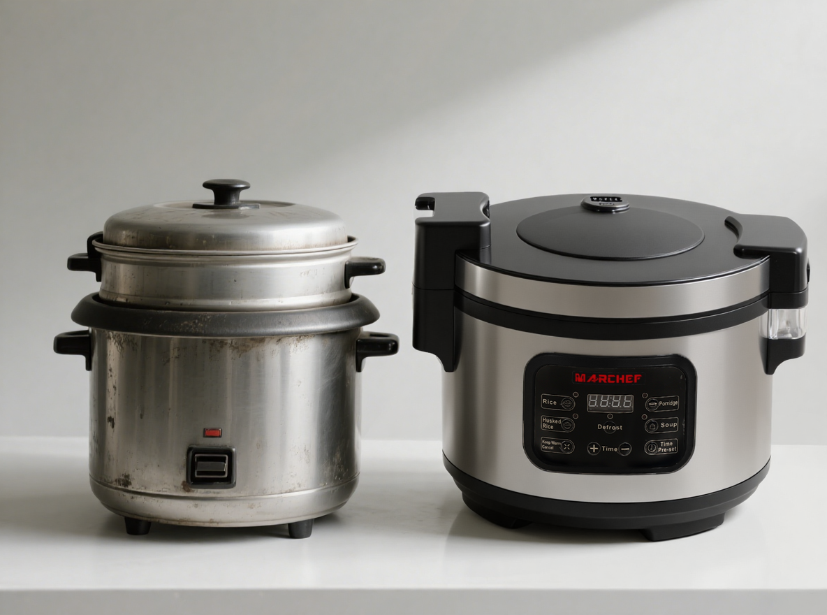 Old VS New Rice Cooker
