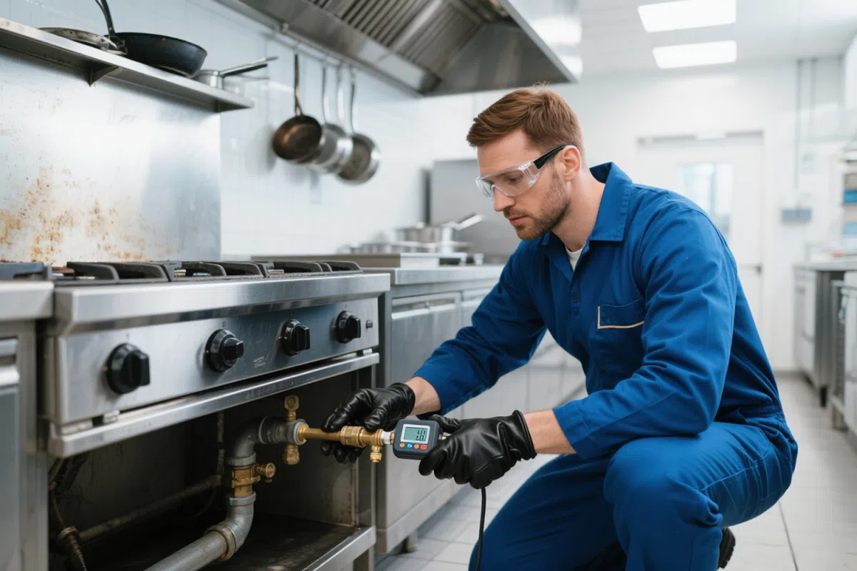Commercial Gas Stove Pressure Testing