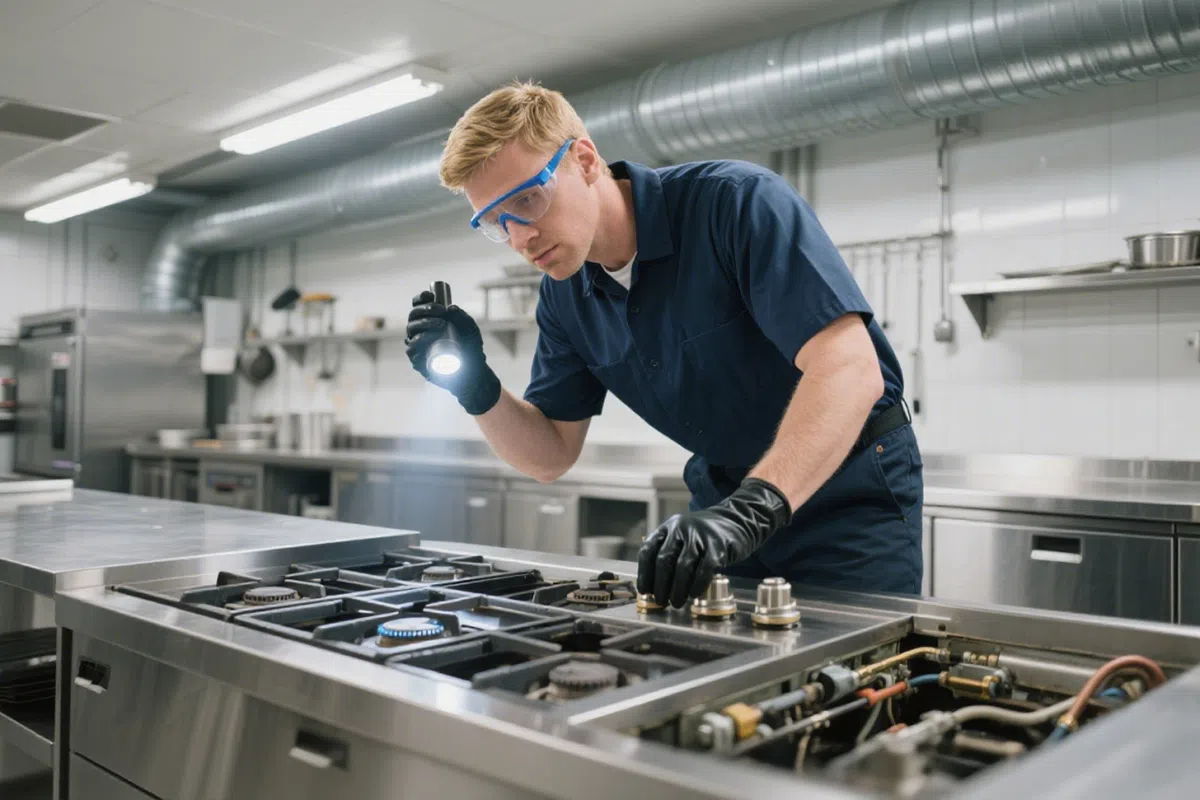 Commercial Gas Stove Inspection