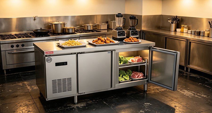 Kitchen space saving Reach-in vs undercounter refrigerators