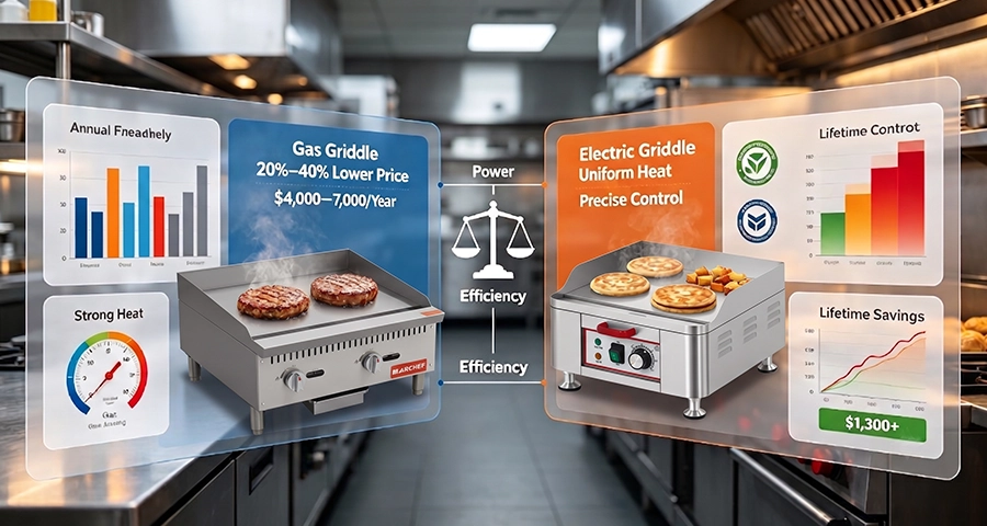energy efficiency of commercial griddles