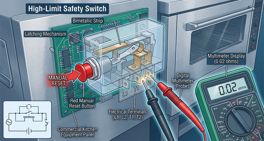 Electric Fryer High Limit Switch Testing Electric Fryer High Limit Switch Testing