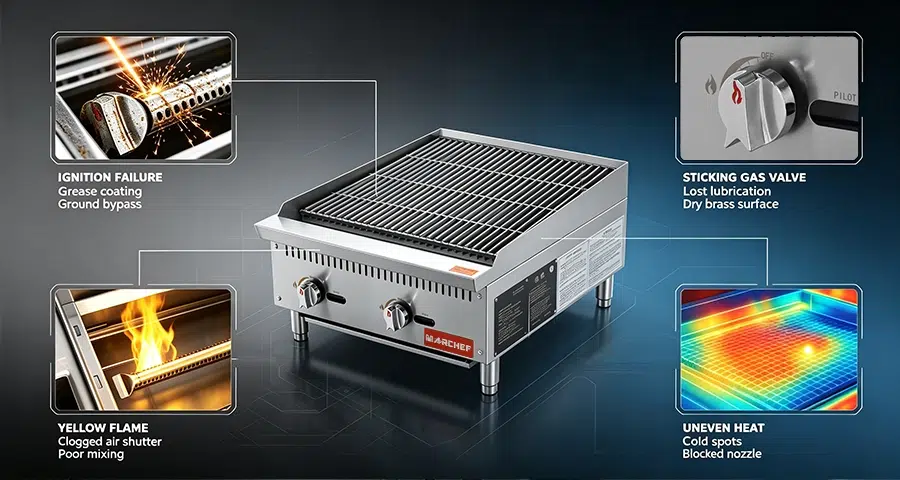 sourcing griddle components sourcing durable commercial griddle components