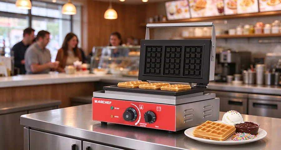 Cast Iron vs Non-Stick Aluminum Waffle Plates commercial waffle maker plate comparison