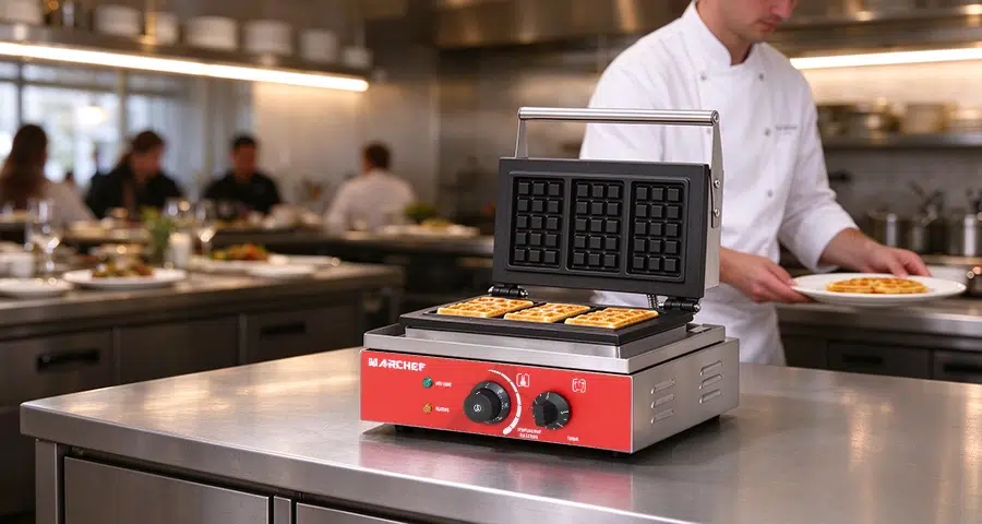 Thermal Stability in Continuous Waffle Baking thermal mass test for commercial waffle plates